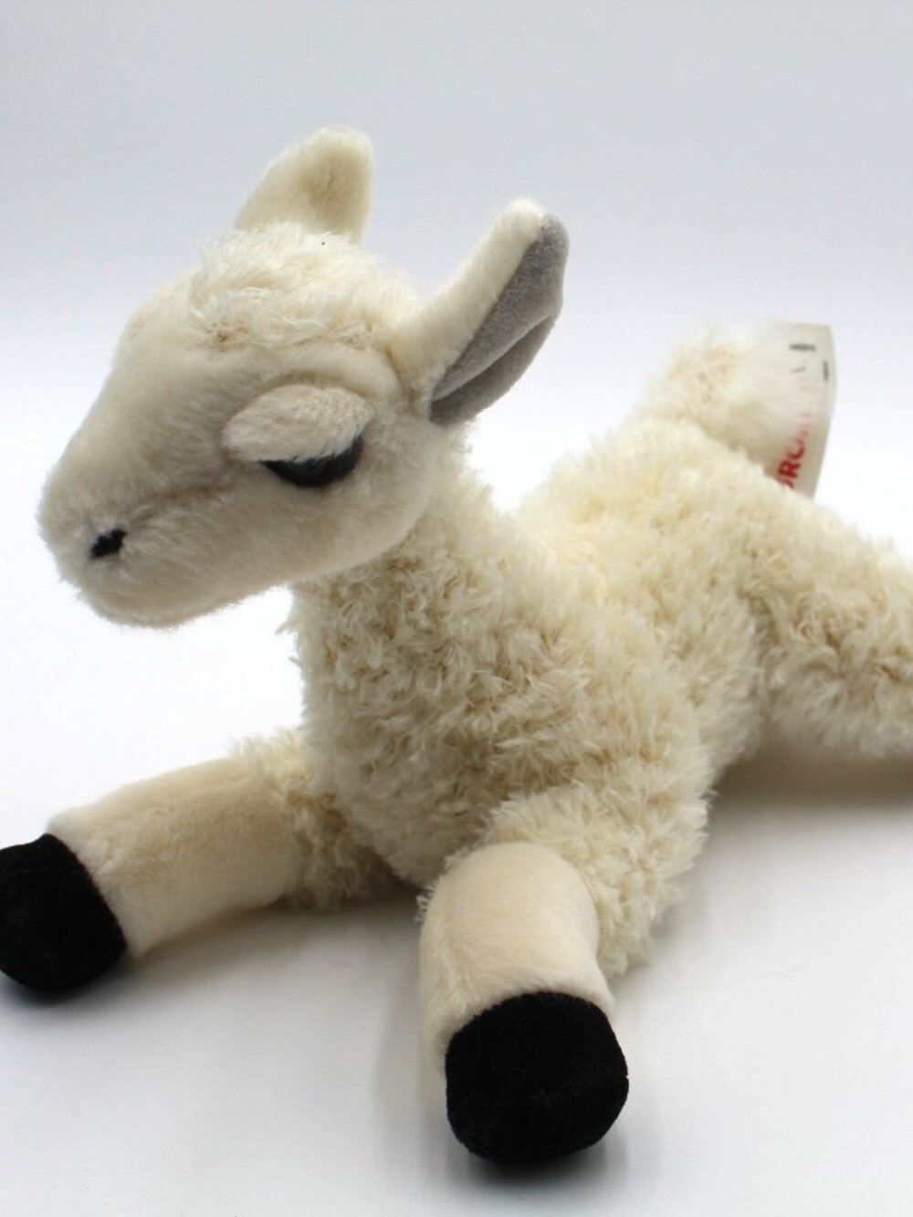 14โ Fluffy Plush Floppy Llama Cream w Black Hooves Stuffed Animal Toy Auora 2019